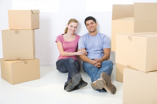 Business move logistics in Lambeth city streets and office buildings